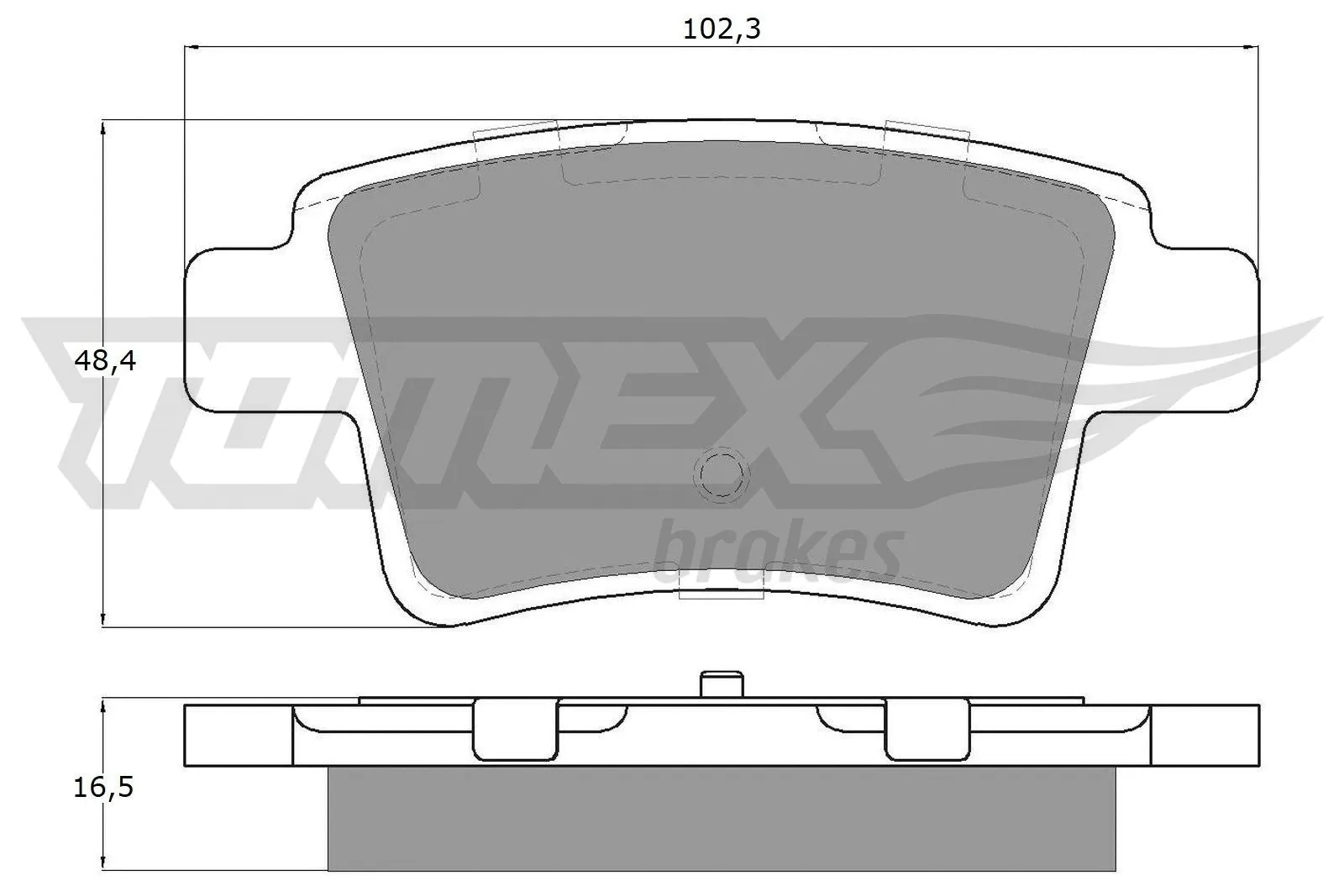 Kit de plaquettes de frein, frein à disque TOMEX Brakes TX 14-82