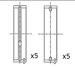 Coussinet de paliers de vilebrequin FAI AutoParts BM1036-STD