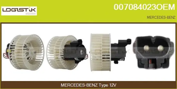 Pulseur d'air habitacle LGK 007084023OEM