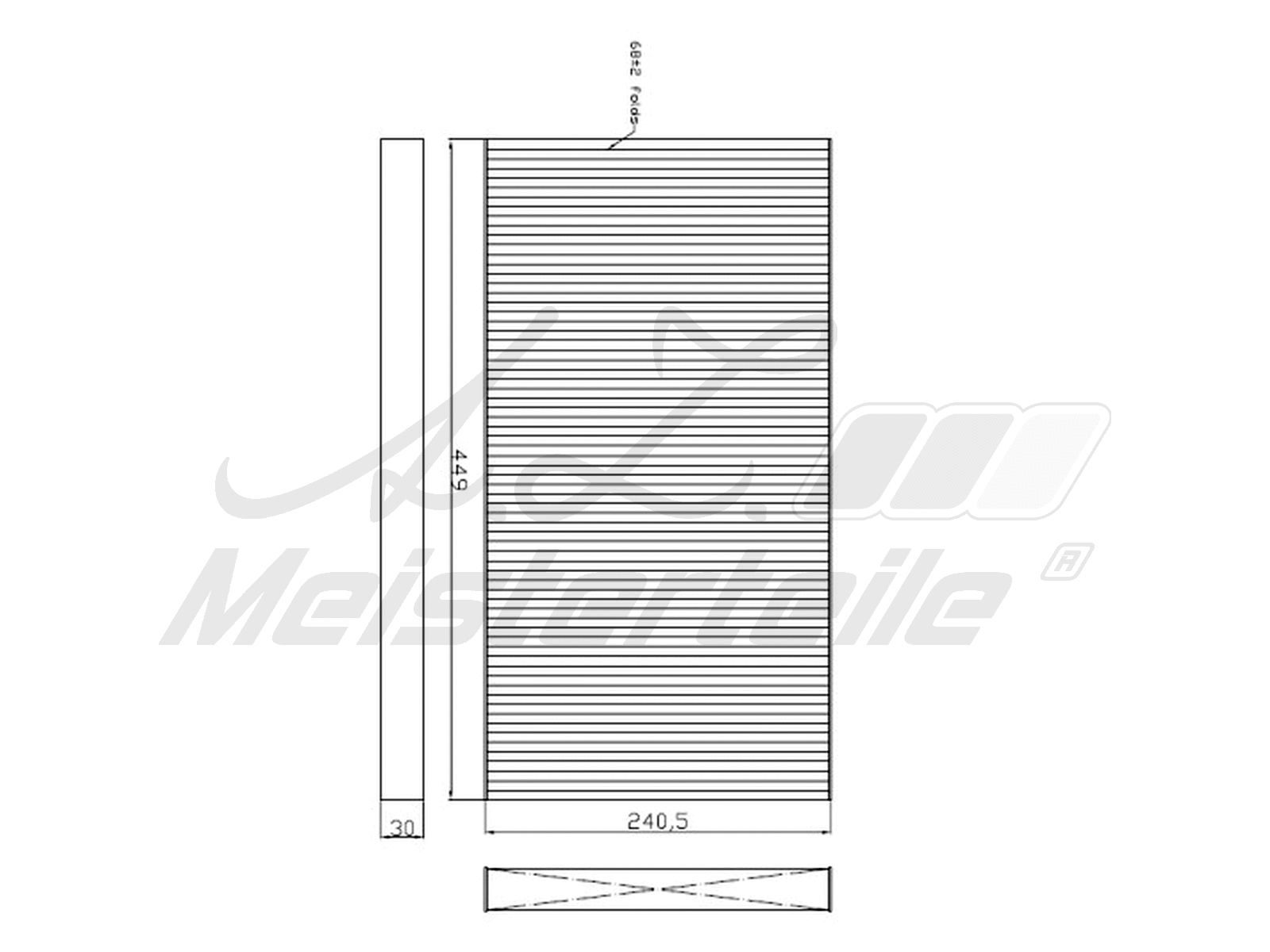 Filtre, air de l'habitacle A.Z. Meisterteile AZMT-41-010-1456