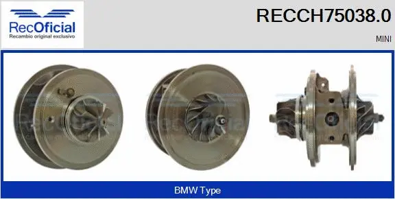 Groupe carter, turbocompresseur RECOFICIAL RECCH75038.0