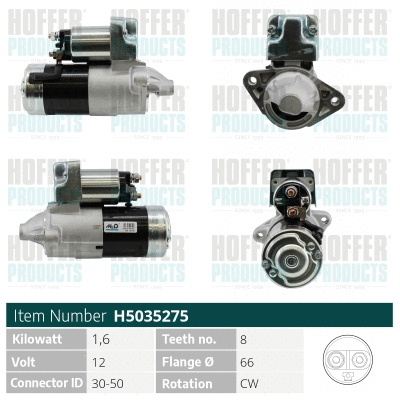 Démarreur HOFFER H5035275