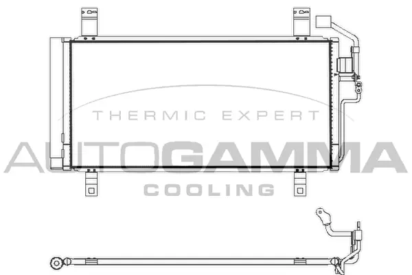 Condenseur, climatisation AUTOGAMMA 107874