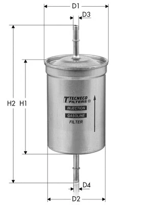 Filtre à carburant TECNECO FILTERS IN88