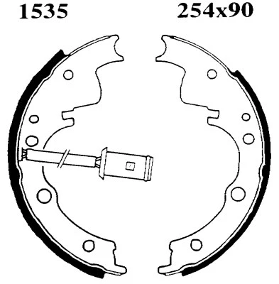 Jeu de mâchoires de frein BSF 01535