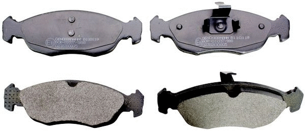 Kit de plaquettes de frein, frein à disque DENCKERMANN B110119