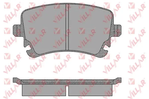 Kit de plaquettes de frein, frein à disque VILLAR 626.1398