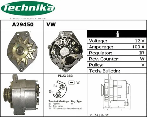 Alternateur Technika A29450