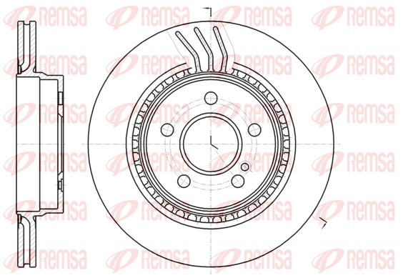 Disque de frein REMSA 61071.10