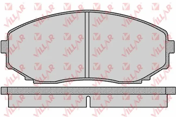 Kit de plaquettes de frein, frein à disque VILLAR 626.1132
