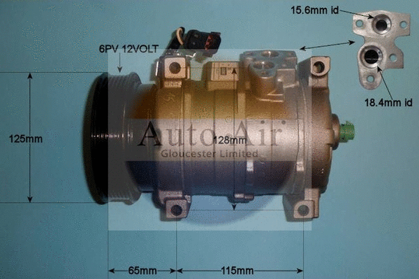 Compresseur, climatisation AUTO AIR GLOUCESTER 14-7498R