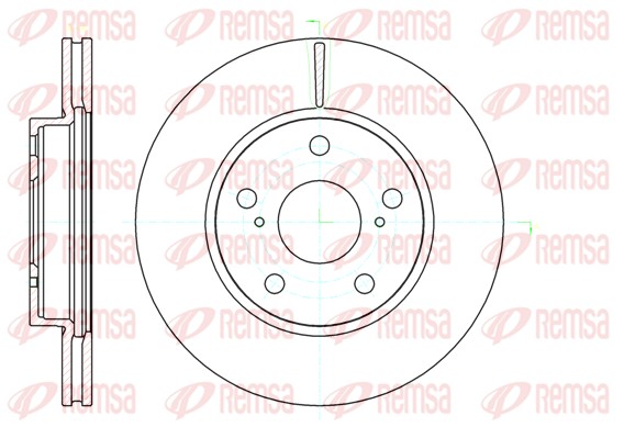 Disque de frein REMSA 61122.10