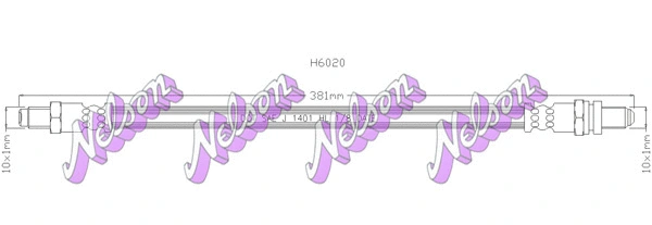 Flexible de frein KAWE H6020