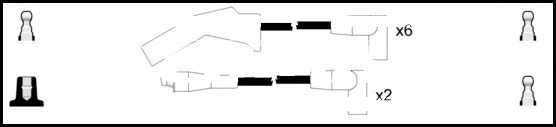 Kit de câbles d'allumage LEMARK HOES1325