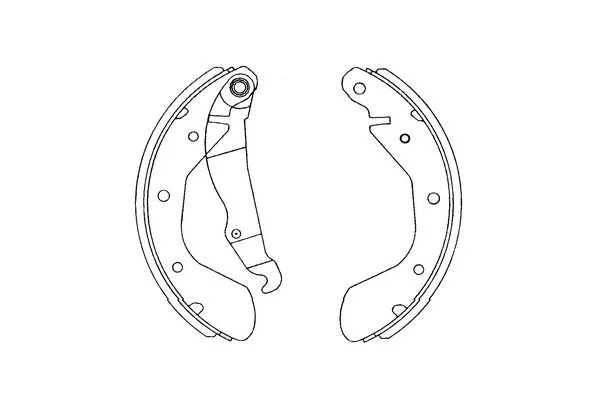 Jeu de mâchoires de frein KAVO PARTS KBS-1403