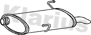 Silencieux arrière KLARIUS 210814