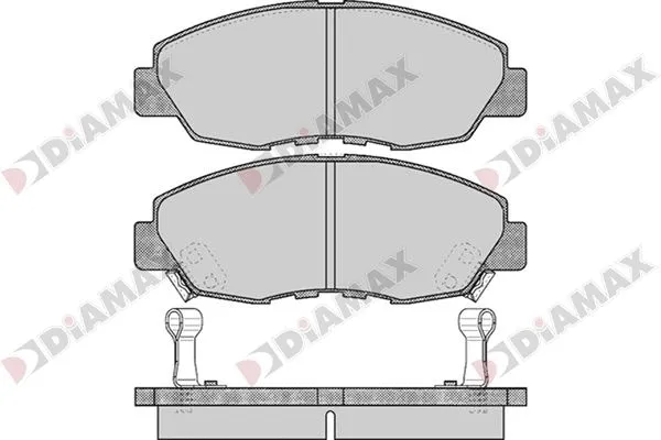 Kit de plaquettes de frein, frein à disque DIAMAX N09723
