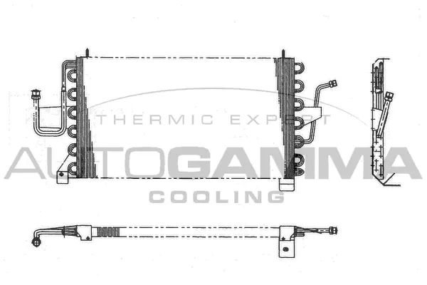 Condenseur, climatisation AUTOGAMMA 101600
