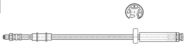 Flexible de frein CEF 512229