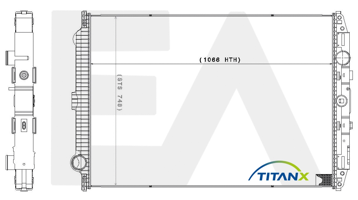 Radiateur, refroidissement du moteur EACLIMA 31R16018T