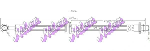 Flexible de frein KAWE H5807