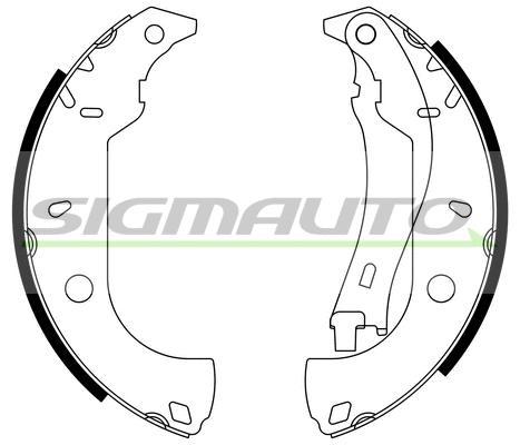 Jeu de mâchoires de frein SIGMAUTO SFA171