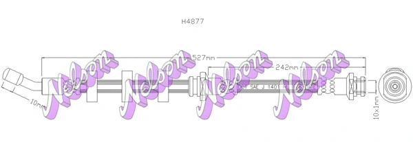 Flexible de frein KAWE H4877