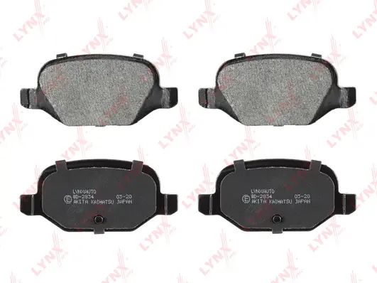 Kit de plaquettes de frein, frein à disque LYNXAUTO BD-2834
