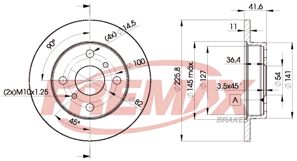 Disque de frein FREMAX BD-1006