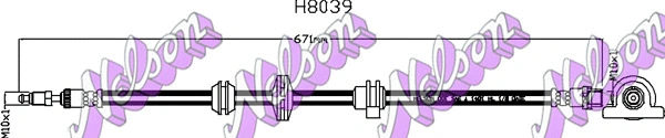 Flexible de frein KAWE H8039