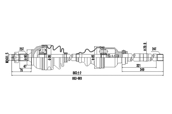 Arbre de transmission DYNAMATRIX DDS210167