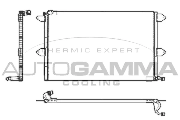 Condenseur, climatisation AUTOGAMMA 101602