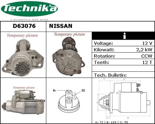 Démarreur Technika D63076