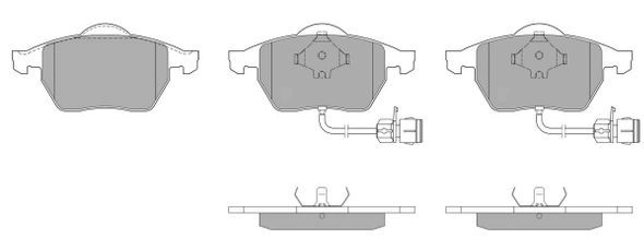 Kit de plaquettes de frein, frein à disque FREMAX FBP-0872