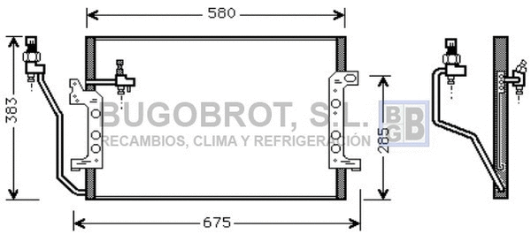 Condenseur, climatisation BUGOBROT 62-MS5330