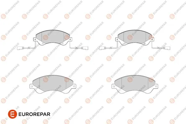 Kit de plaquettes de frein, frein à disque EUROREPAR 1686277980