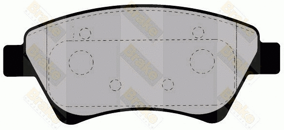Kit de plaquettes de frein, frein à disque Brake ENGINEERING PA1392