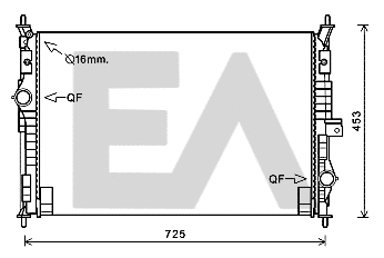 Radiateur, refroidissement du moteur EACLIMA 31R55058
