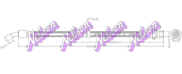 Flexible de frein KAWE H7168