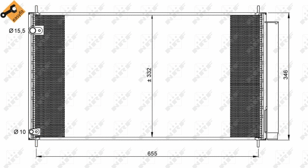 Condenseur, climatisation NRF 35838