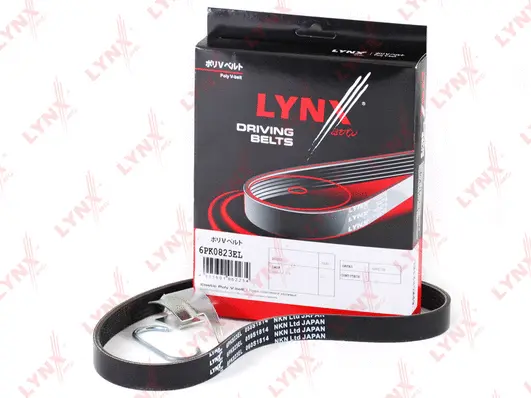 Courroie trapézoïdale à nervures LYNXAUTO 6PK0823EL