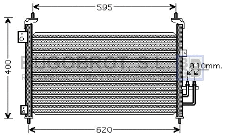 Condenseur, climatisation BUGOBROT 62-HD5213