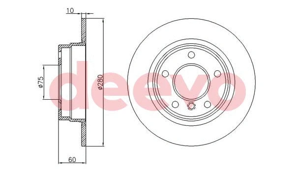 Disque de frein DEEVO BD25720