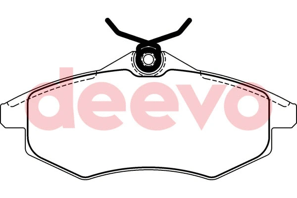 Kit de plaquettes de frein, frein à disque DEEVO BP50180