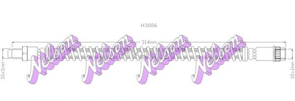 Flexible de frein KAWE H3886