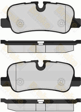 Kit de plaquettes de frein, frein à disque Brake ENGINEERING PA1673
