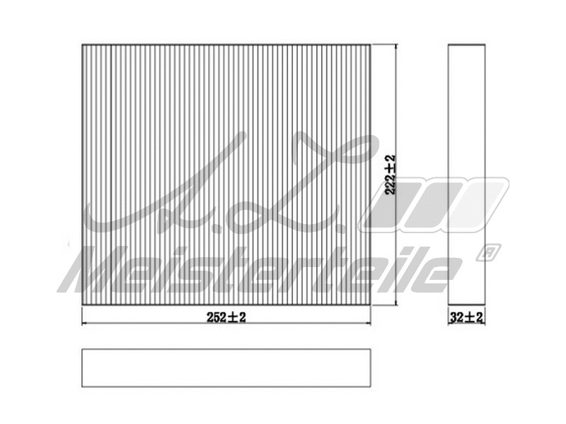 Filtre, air de l'habitacle A.Z. Meisterteile AZMT-41-010-1638