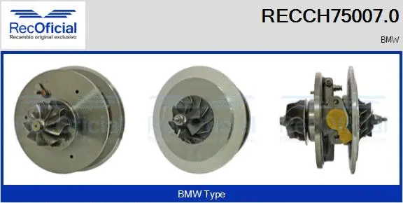 Groupe carter, turbocompresseur RECOFICIAL RECCH75007.0