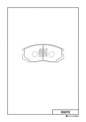 Kit de plaquettes de frein, frein à disque MK Kashiyama D6070