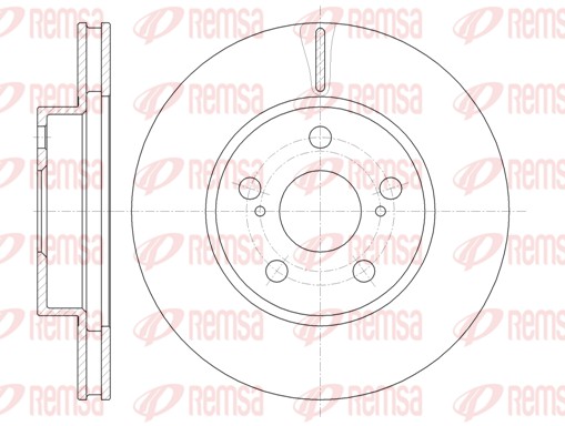 Disque de frein REMSA 61250.10